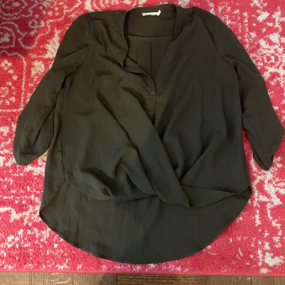 Lush army green blouse
